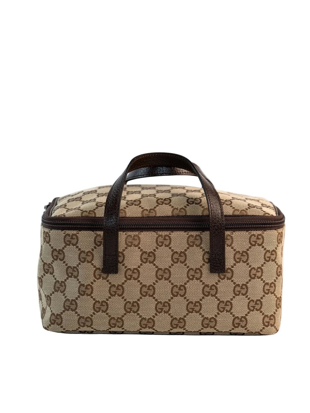 Gucci Brown Monogram Canvas Toiletry Case